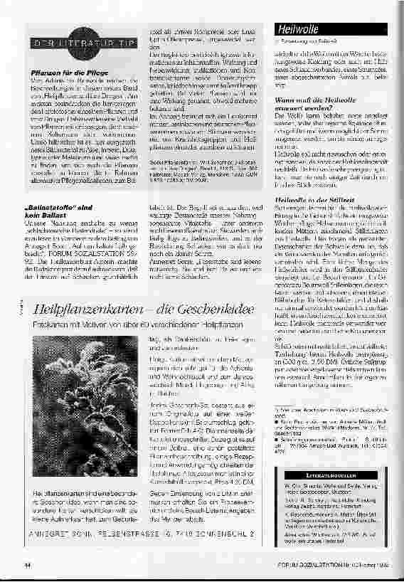 Vorschauseite 2: Heilwolle - Pflege im Schafspelz