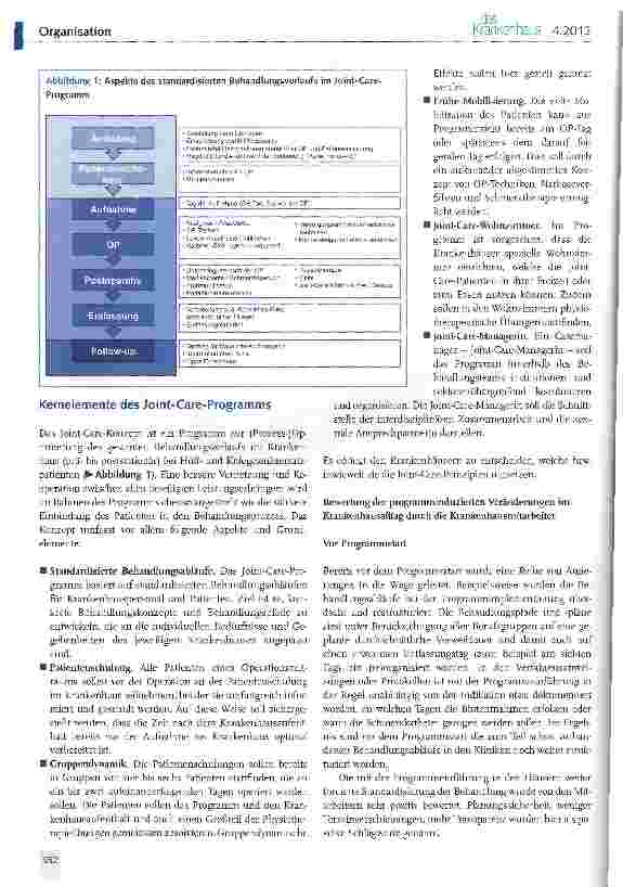 Vorschauseite 2: Joint Care: Prozessveränderungen aus der Sicht von Mitarbeitern am Beispiel der Systempartnerschaft mit Biomet
