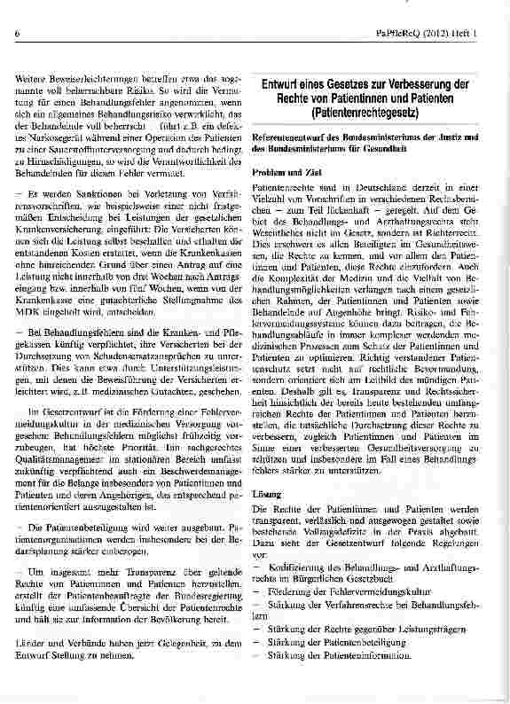 Vorschauseite 2: Bundesjustizministerin Sabine Leutheusser-Schnarrenberger und Bundesgesundheitsminister Daniel Bahr haben ihren gemeinsamen Entwurf für ein Patientenrechtegesetz vorgelegt