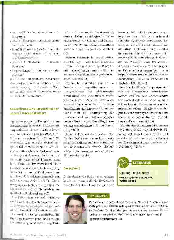 Vorschauseite 2: Clinical prediction rules (CPR) zur Diagnostik von Koxarthrose