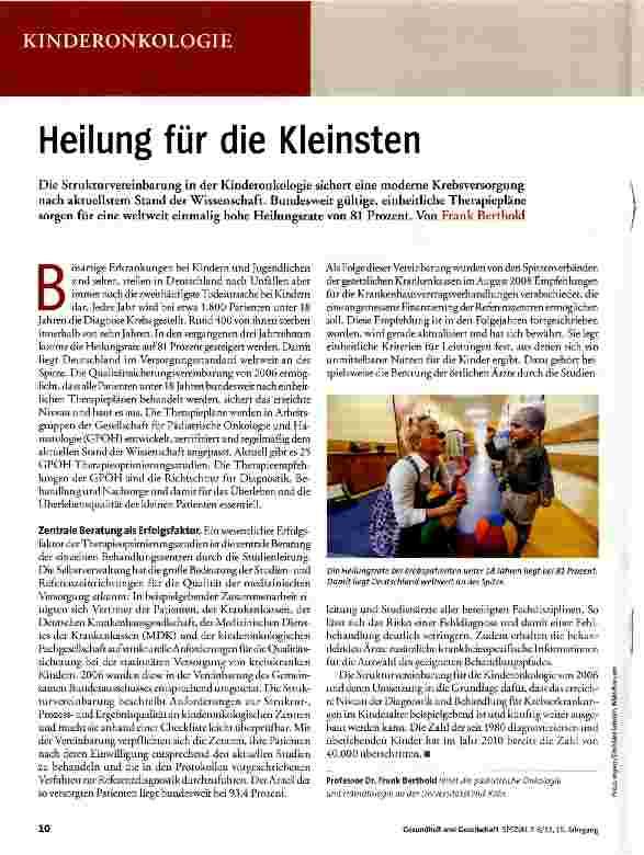 Vorschauseite 1: Heilung für die Kleinsten
