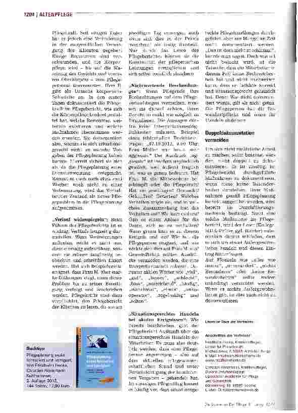 Vorschauseite 3: Pflegeverlaufsberichte präzise verfassen