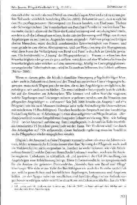 Vorschauseite 2: Berufstätigkeit und familiäre Pflege - Zur Praxis betrieblicher Vereinbarkeitsregelungen