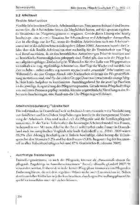 Vorschauseite 5: Berufstätigkeit und familiäre Pflege - Zur Praxis betrieblicher Vereinbarkeitsregelungen