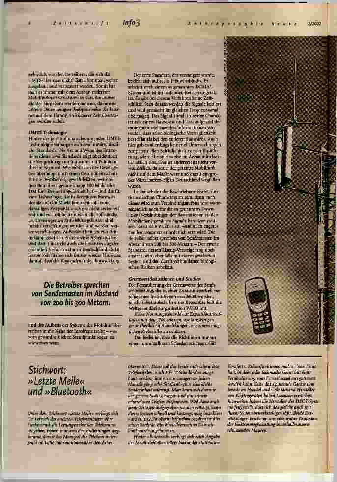 Vorschauseite 3: Gefahrenquelle Mobilfunk Wie drahtloses Telefonieren unsere körperliche und geistige Gesundheit bedroht