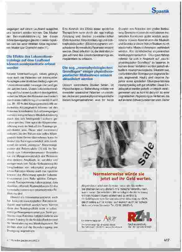 Vorschauseite 6: Grundlagen der Physiotherapie bei spastischer Bewegungsstörung