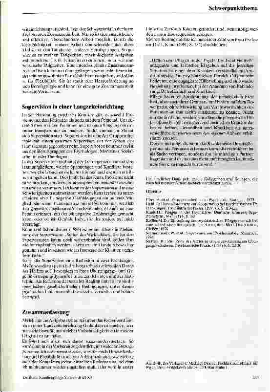 Vorschauseite 6: Das Rollenverständnis des Krankenpflegepersonals in einer Langzeiteinrichtung für chronisch psychisch Kranke