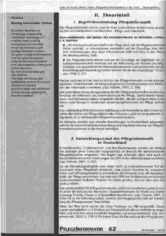 Vorschauseite 2: Pflegeinformationssysteme in der Praxis - Einsatzgebiete, Anwendung, Zufriedenheit