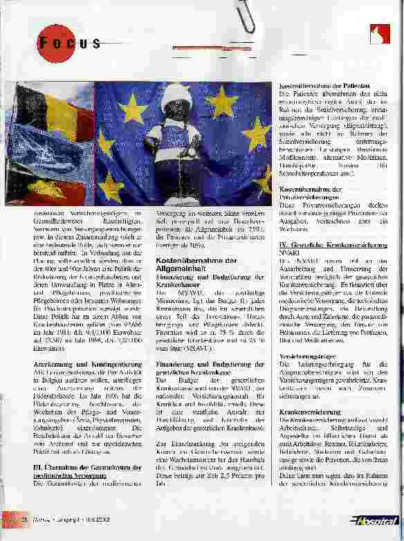 Vorschauseite 2: Die Organisation des Gesundheitswesens in Belgien