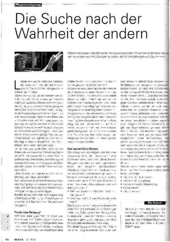 Vorschauseite 1: Die Suche nach der Wahrheit der anderen