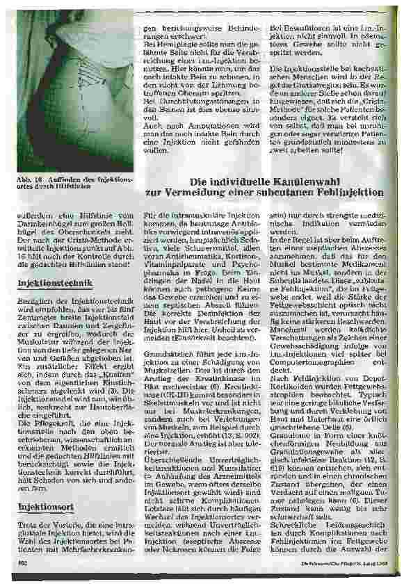 Vorschauseite 6: Vermeidung von Komplikationen bei i.m.-Injektionen