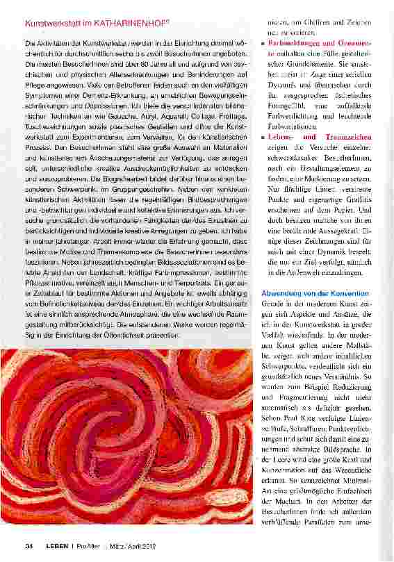 Vorschauseite 5: Kunst im Alter