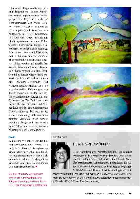Vorschauseite 6: Kunst im Alter