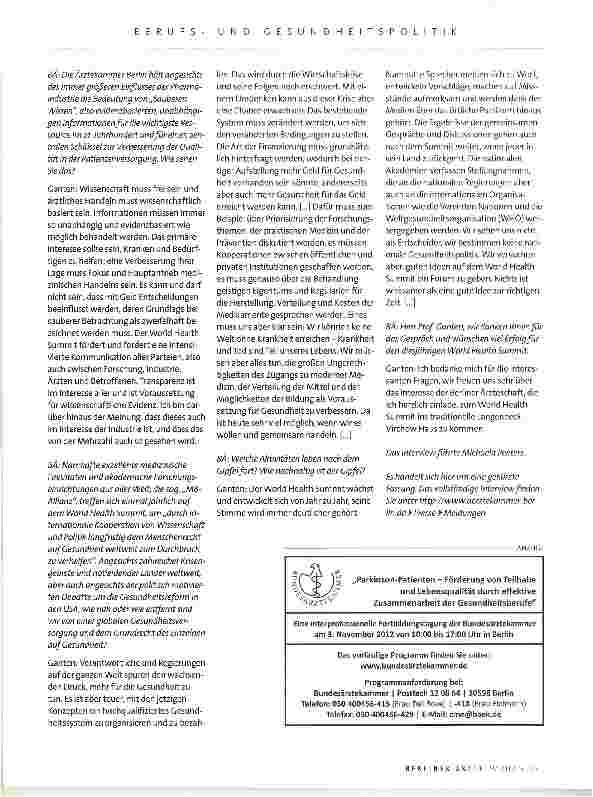 Vorschauseite 3: „Wir müssen Gesundheit und Medizin neu denken