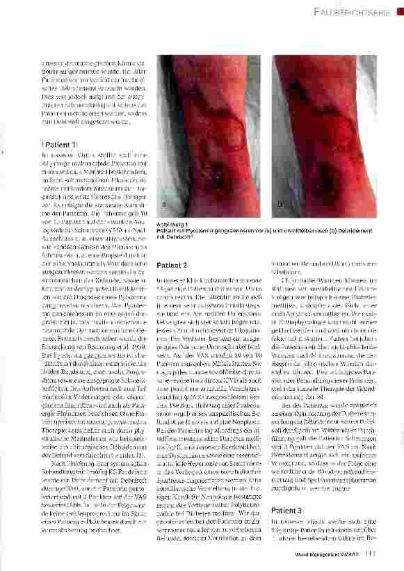 Vorschauseite 2: Wunddebridement mit Debrisoft®: Eine Fallberichtserie dermatologischer Patienten mit chronischen, stark schmerzhaften Ulzerationen unterschiedlicher Genese
