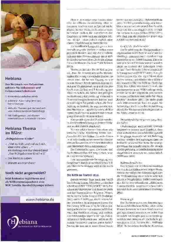 Vorschauseite 2: Neue Empfehlungen zur Stilldauer | Teil 3 Auch im Westen nichts Neues