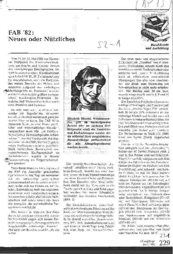 Vorschauseite 1: FAB `82: Neues oder Nützliches