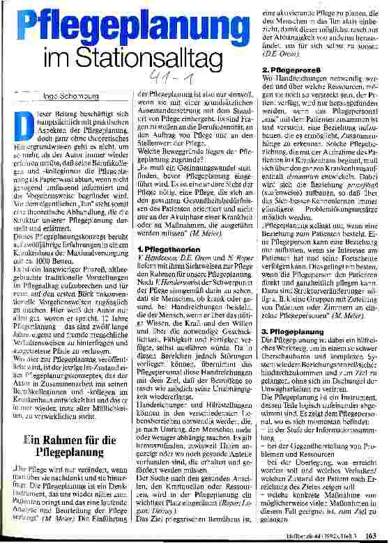 Vorschauseite 1: Pflegeplanung im Stationsalltag