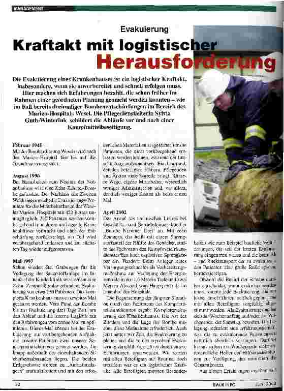 Vorschauseite 1: Evakuierung: Kraftakt mit logistischer Herausforderung