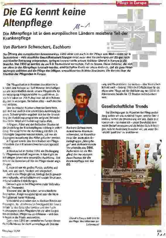 Vorschauseite 1: Die EG kennt keine Altenpflege
