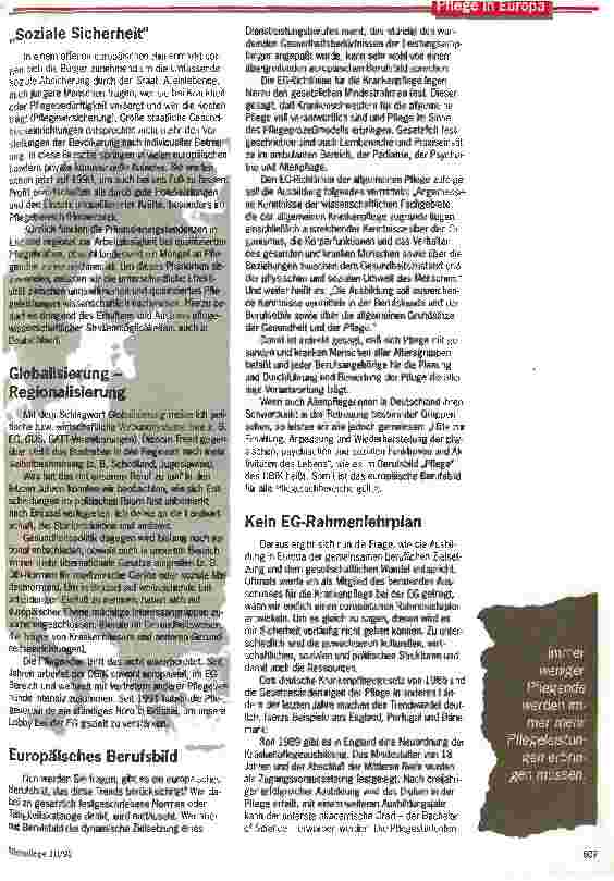 Vorschauseite 3: Die EG kennt keine Altenpflege