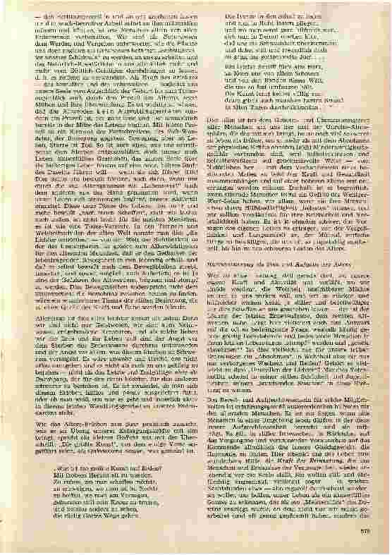 Vorschauseite 2: Gedanken zur Psychologie des alternen Menschen