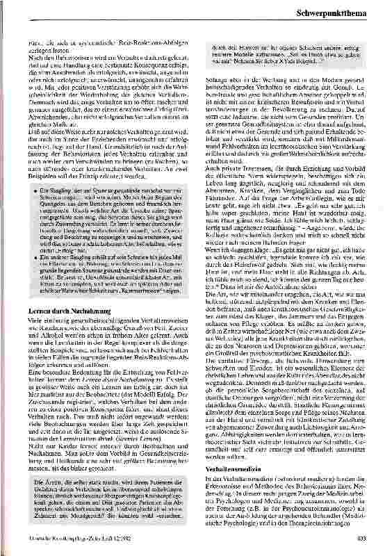 Vorschauseite 4: und wenn sie nicht gestorben sind, so leben sie noch heute Auf dem Weg zu einer Gesundheitspsychologie