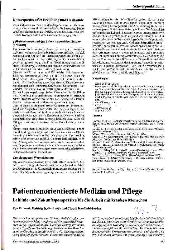 Vorschauseite 6: und wenn sie nicht gestorben sind, so leben sie noch heute Auf dem Weg zu einer Gesundheitspsychologie