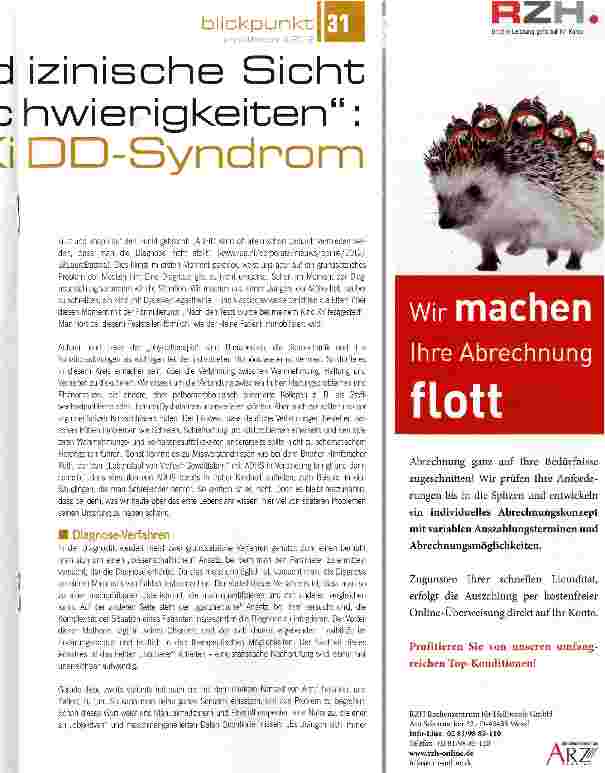 Vorschauseite 2: manualmedizinische Sicht auf Schulschwierigkeiten: Das KiDD-Syndrom