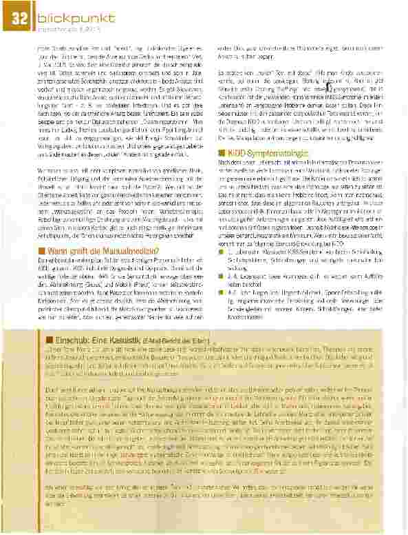 Vorschauseite 3: manualmedizinische Sicht auf Schulschwierigkeiten: Das KiDD-Syndrom