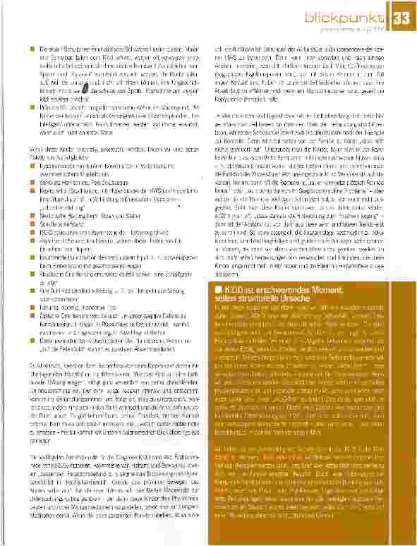 Vorschauseite 4: manualmedizinische Sicht auf Schulschwierigkeiten: Das KiDD-Syndrom