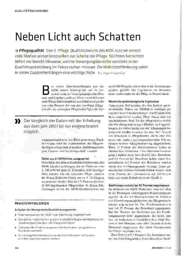 Vorschauseite 1: Neben Licht auch Schatten