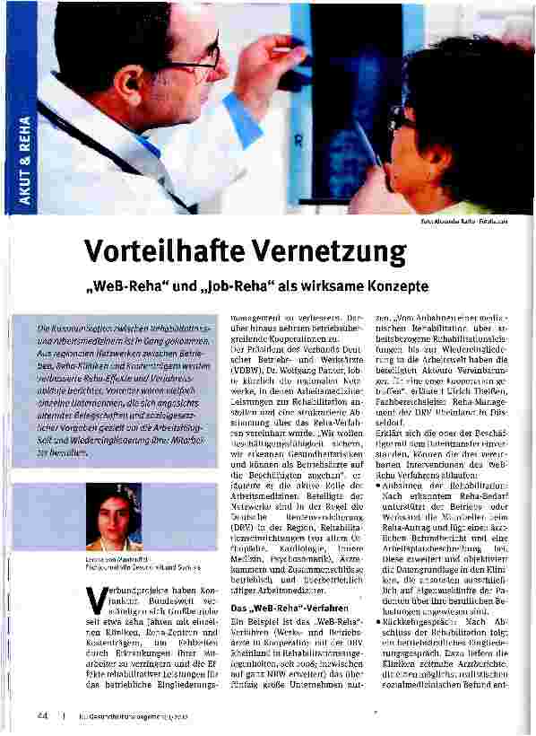 Vorschauseite 1: Vorteilhafte Vernetzung
