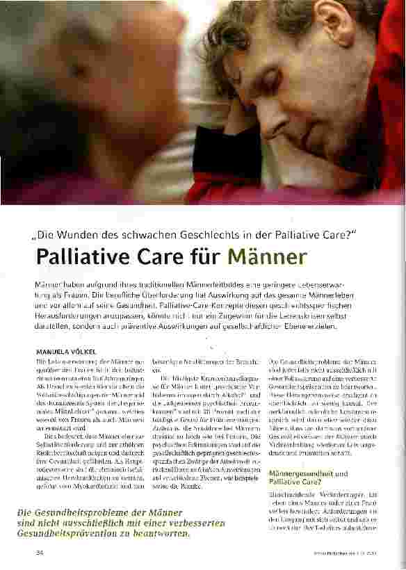 Vorschauseite 1: Palliative Care für Männer