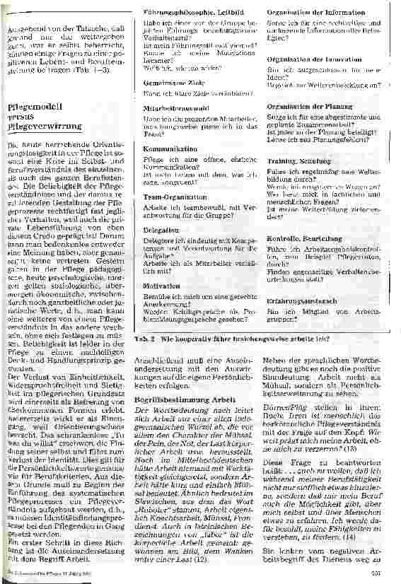 Vorschauseite 2: Theorie - Praxis - Pflegenotstand Pflegeprozeß: Utopie oder gangbarer Weg?