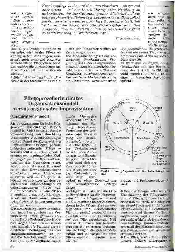 Vorschauseite 4: Theorie - Praxis - Pflegenotstand Pflegeprozeß: Utopie oder gangbarer Weg?