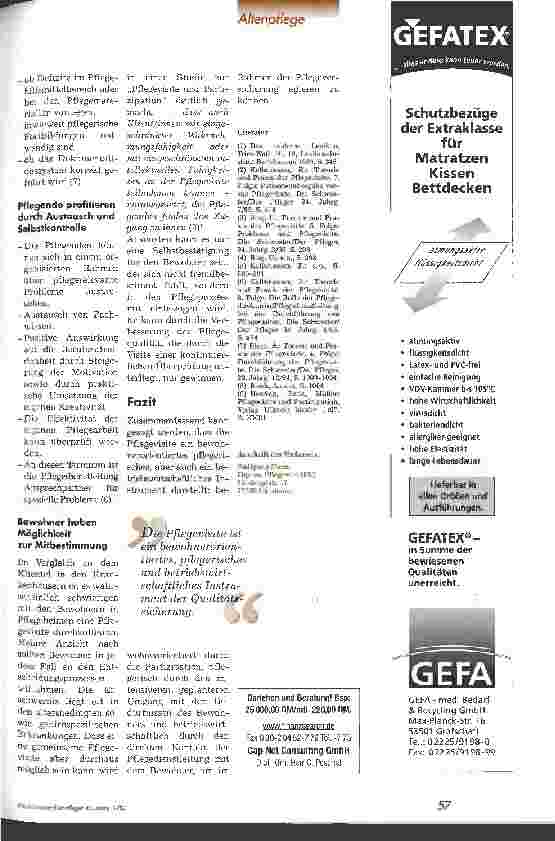 Vorschauseite 3: Bedeutung der Pflegevisite im Alten-/Pflegeheim