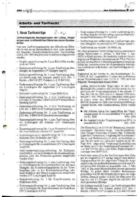 Vorschauseite 1: Neue Tarifverträge