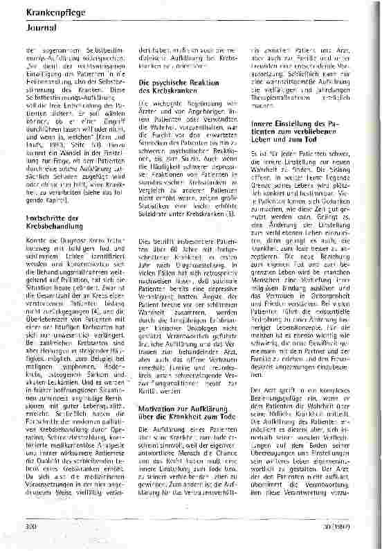 Vorschauseite 2: Ärztliche Aufklärung über die Krankheit zum Tode