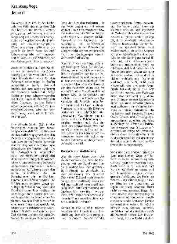 Vorschauseite 4: Ärztliche Aufklärung über die Krankheit zum Tode