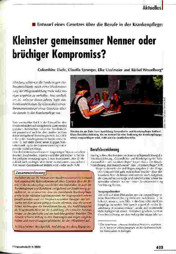 Vorschauseite 1: Kleinster gemeinsamer Nenner oder brüchiger Kompromiss?