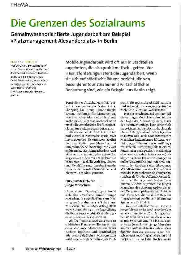 Vorschauseite 1: Die Grenzen des Sozialraums