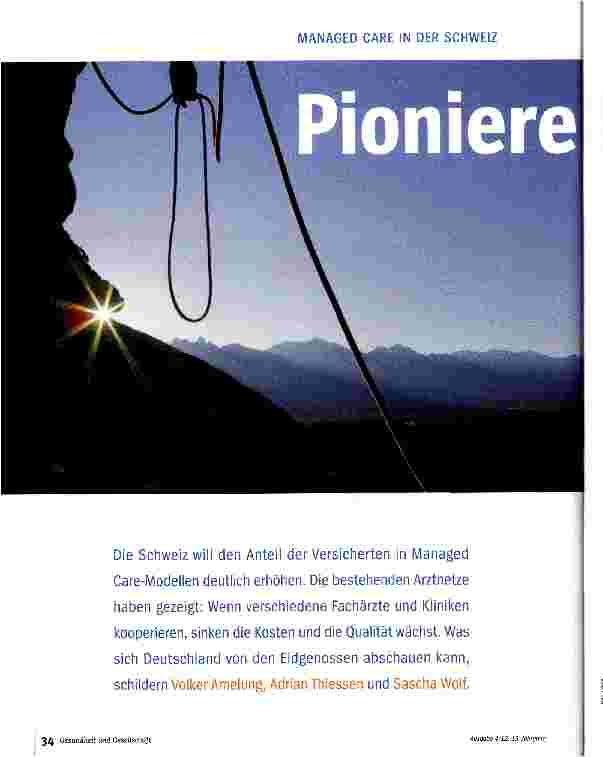 Vorschauseite 1: Pioniere im Netzwerken