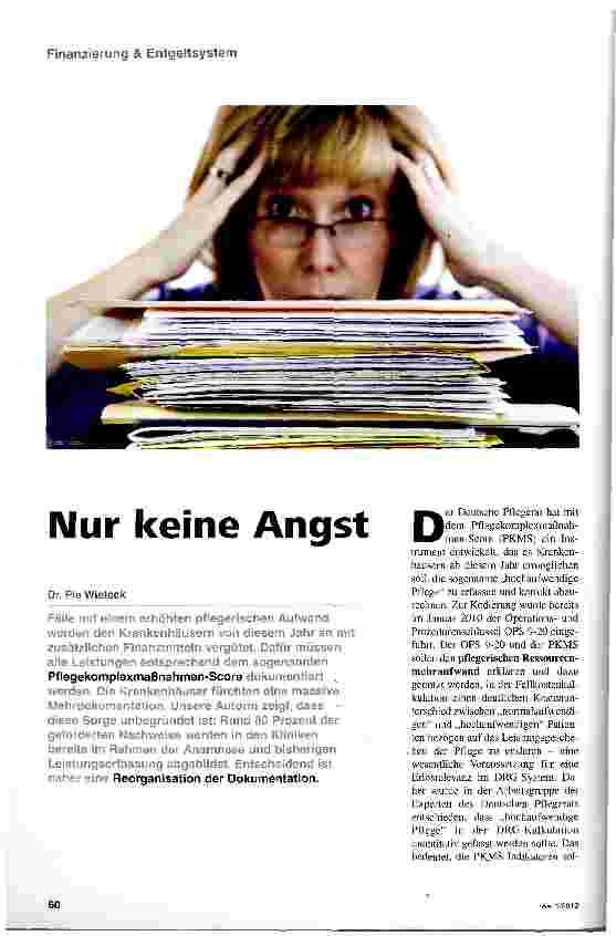 Vorschauseite 1: Nur keine Angst