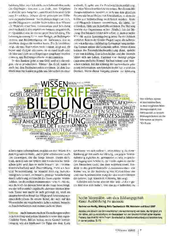 Vorschauseite 2: Bildung für das Leben