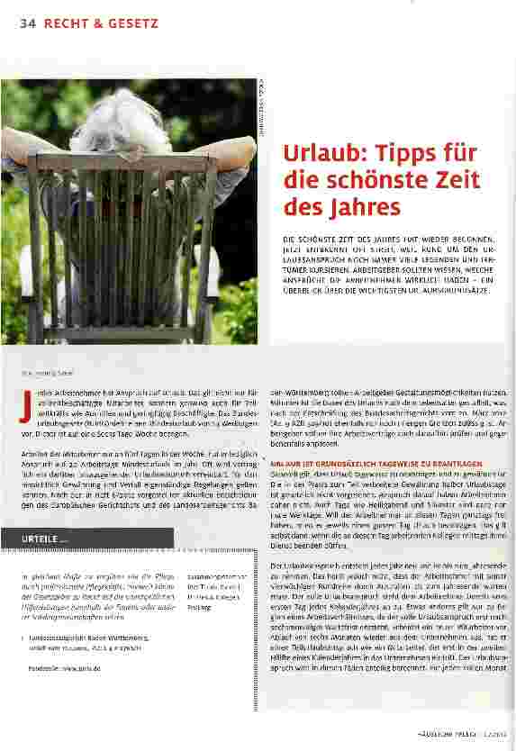 Vorschauseite 1: Urlaub: Tipps für die schönste Zeit des Jahres