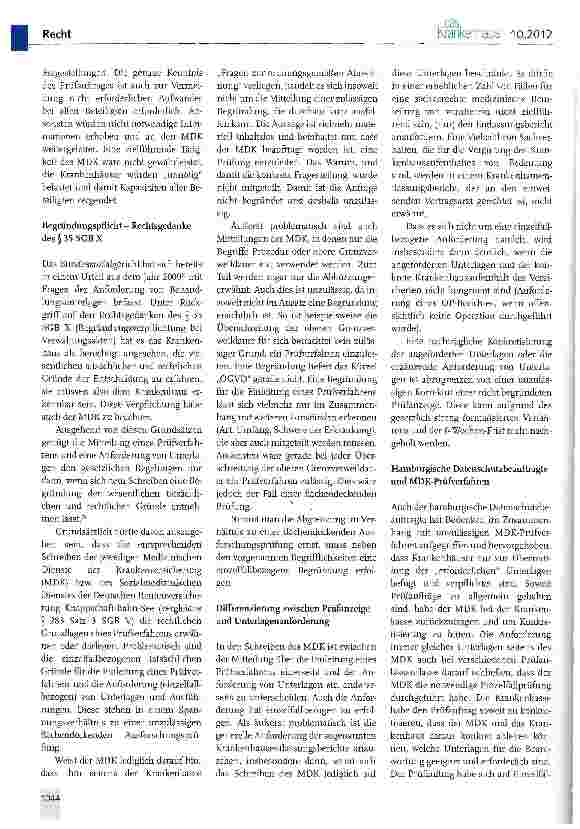Vorschauseite 2: Der Prüfauftrag gemäß § 275 SGB V