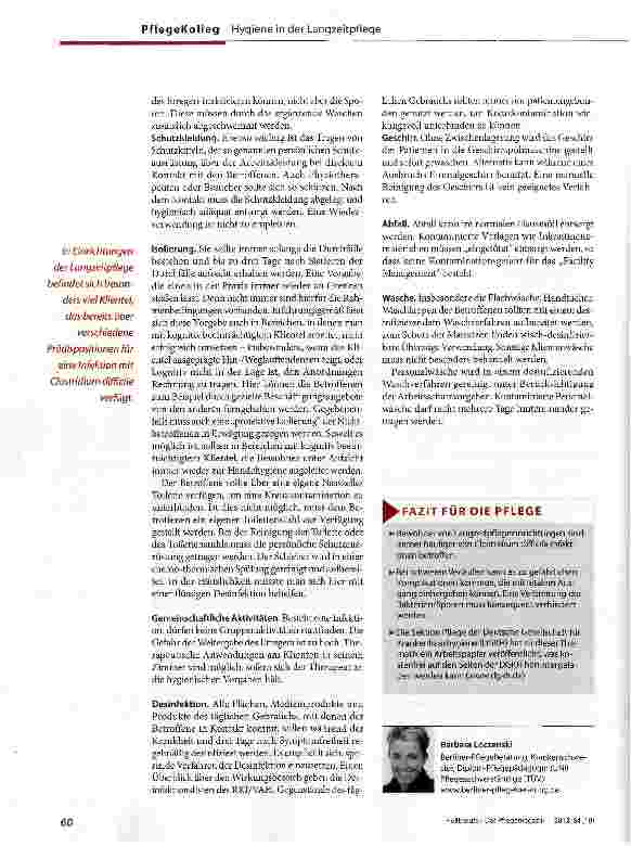 Vorschauseite 3: Gefährlich - Infektionen mit Clostridium difficile