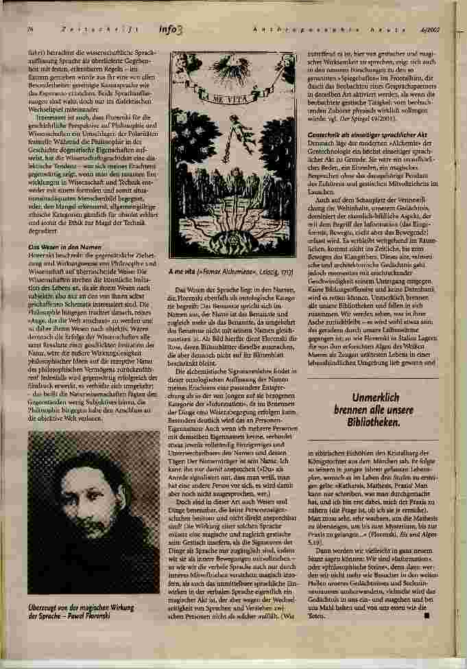 Vorschauseite 3: Geburtsimpuls oder Wiedergänger? Alchemistische Denkfiguren in der gegenwärtigen Bioethik-Diskussion