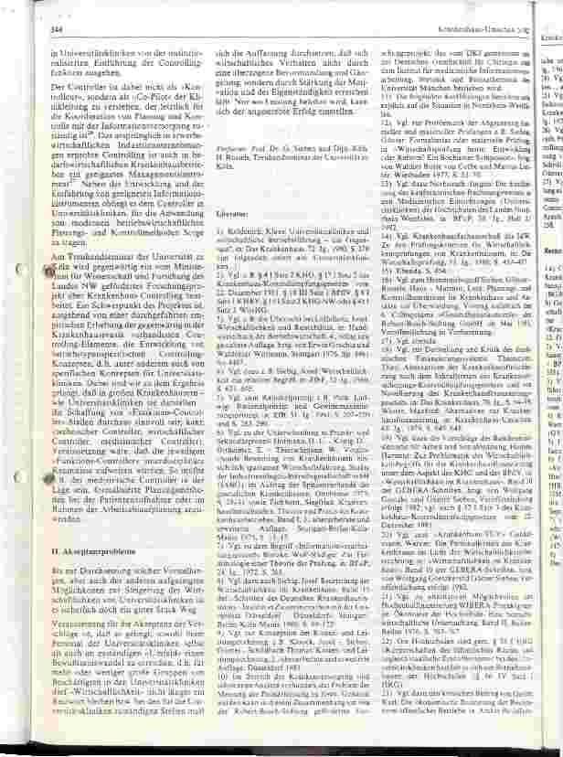 Vorschauseite 6: Beurteilungsund Beeinflussungsmöglichkeiten der Wirtschaftlichkeit von Universitätskliniken